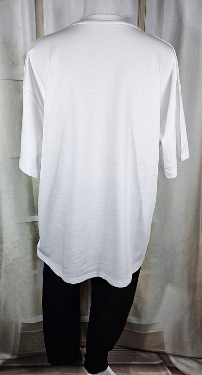 Tshirt weiss "Betty", Gr. onesize 38 bis 42/44 von ROSE