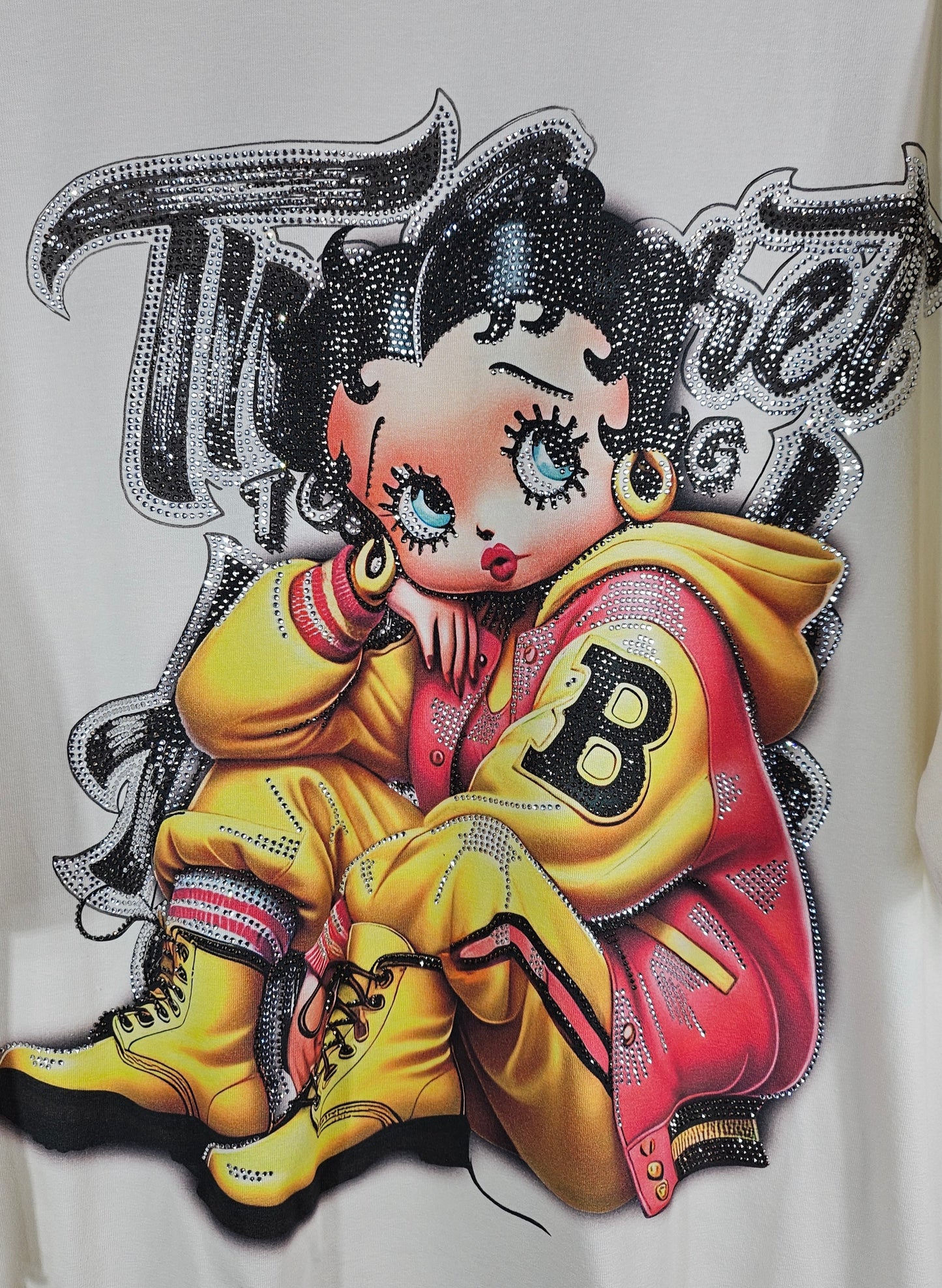 Tshirt wollweiss "Betty", Gr. onesize 38 bis 42 von ROSE
