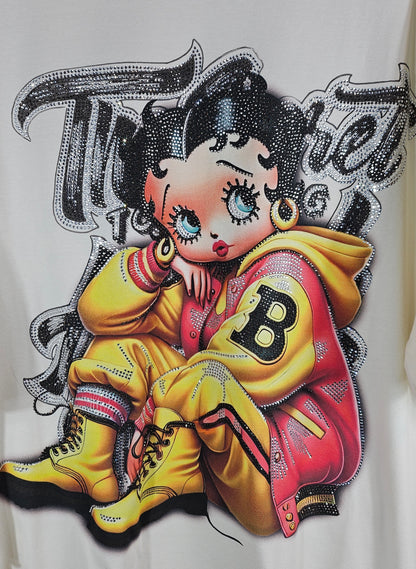 Tshirt wollweiss "Betty", Gr. onesize 38 bis 42 von ROSE
