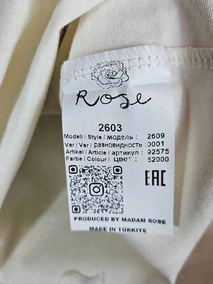 Tshirt wollweiss "Betty", Gr. onesize 38 bis 42 von ROSE
