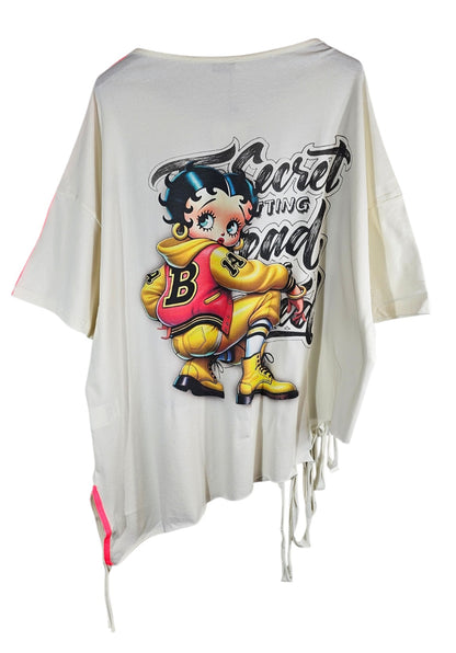 Tshirt wollweiss "Betty", Gr. onesize 38 bis 42 von ROSE