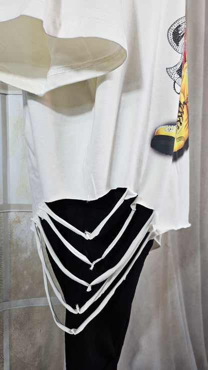 Tshirt wollweiss "Betty", Gr. onesize 38 bis 42 von ROSE