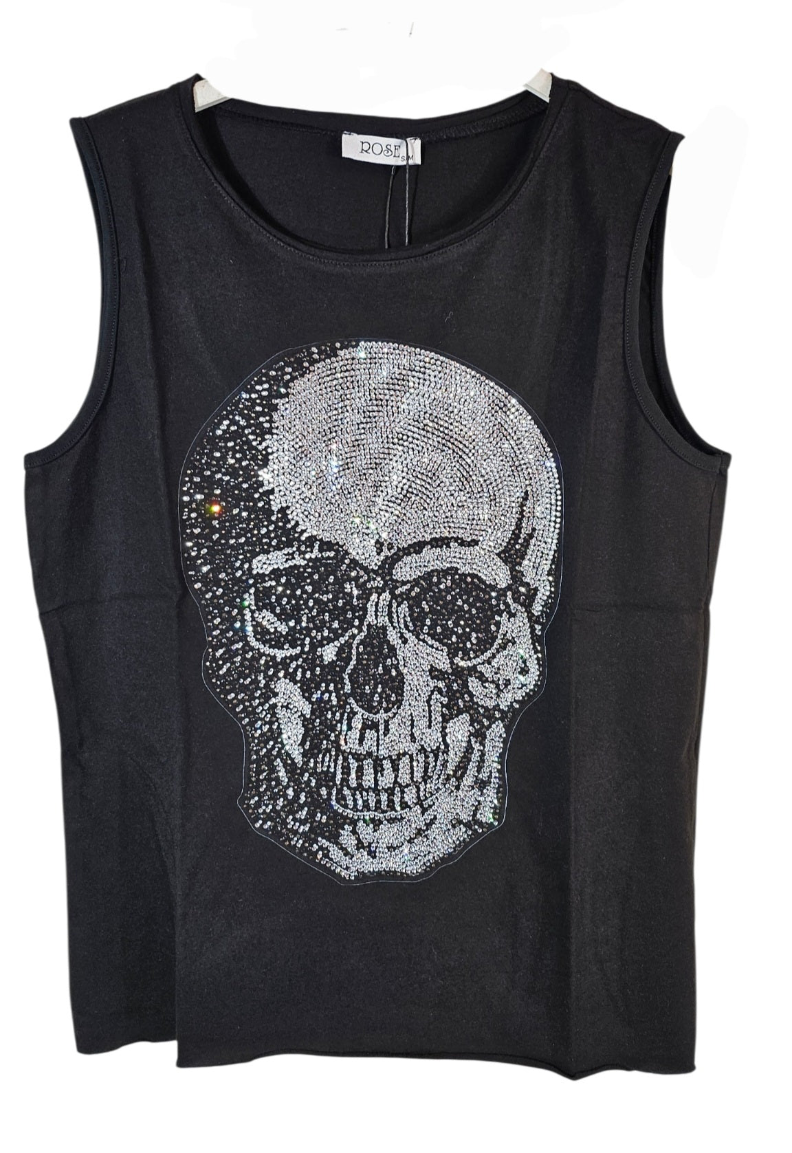 Baumwolltop "Skull", Grösse S/M & L/XL von ROSE