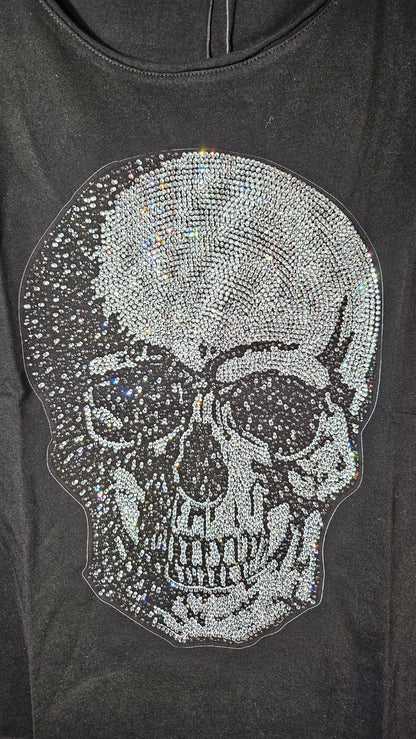 Baumwolltop "Skull", Grösse S/M & L/XL von ROSE