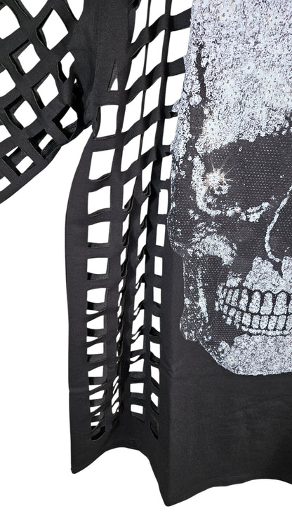 Kleid/Tunika "Skull" schwarz, Grösse onesize 38 - 44 von ROSE