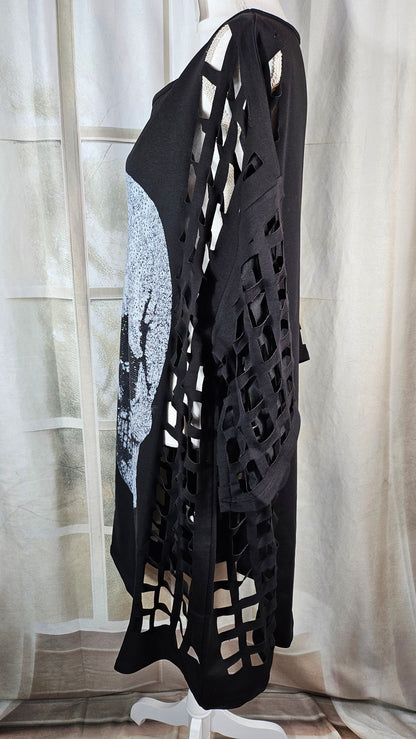 Kleid/Tunika "Skull" schwarz, Grösse onesize 38 - 44 von ROSE