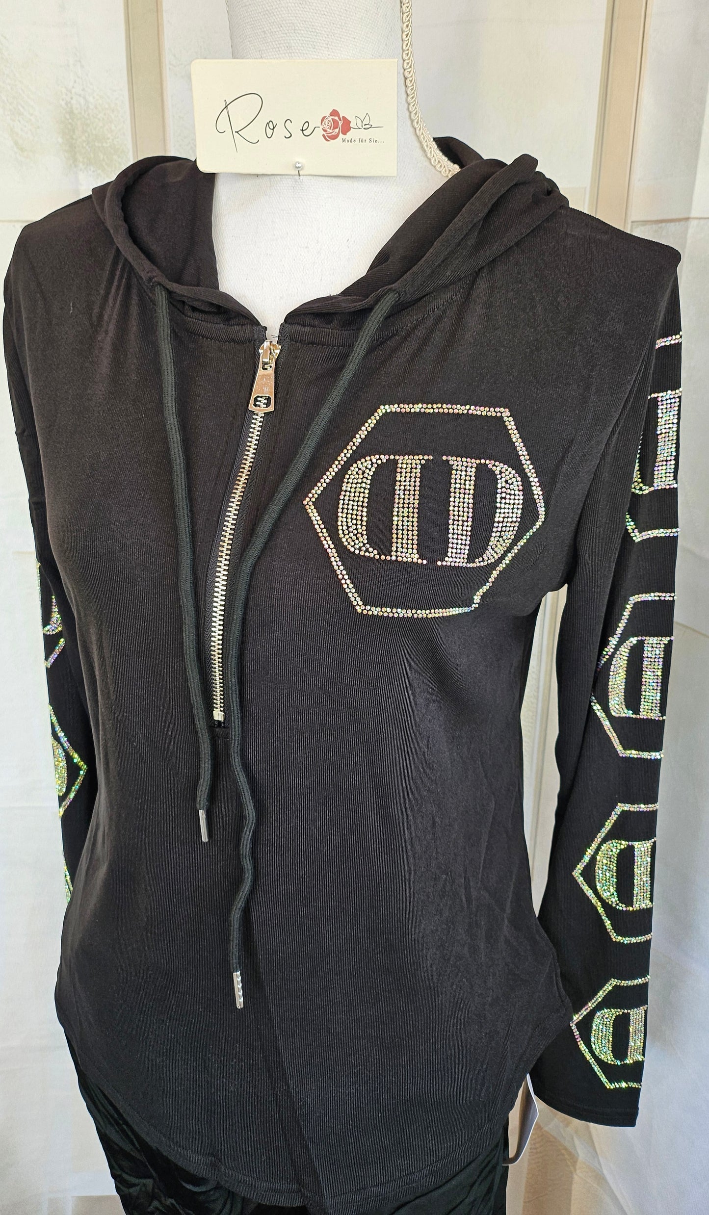 Kapuzensweatshirt "Skull", onesize bis 42 von ROSE