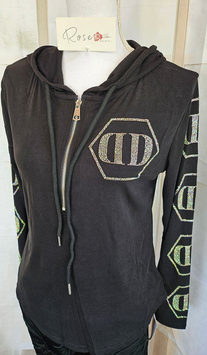 Kapuzensweatshirt "Skull", onesize bis 42 von ROSE