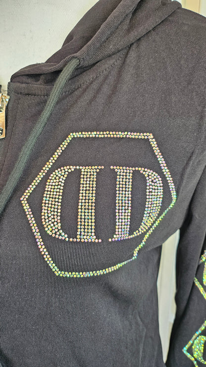 Kapuzensweatshirt "Skull", onesize bis 42 von ROSE