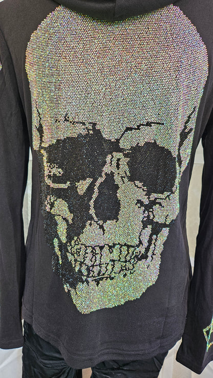 Kapuzensweatshirt "Skull", onesize bis 42 von ROSE