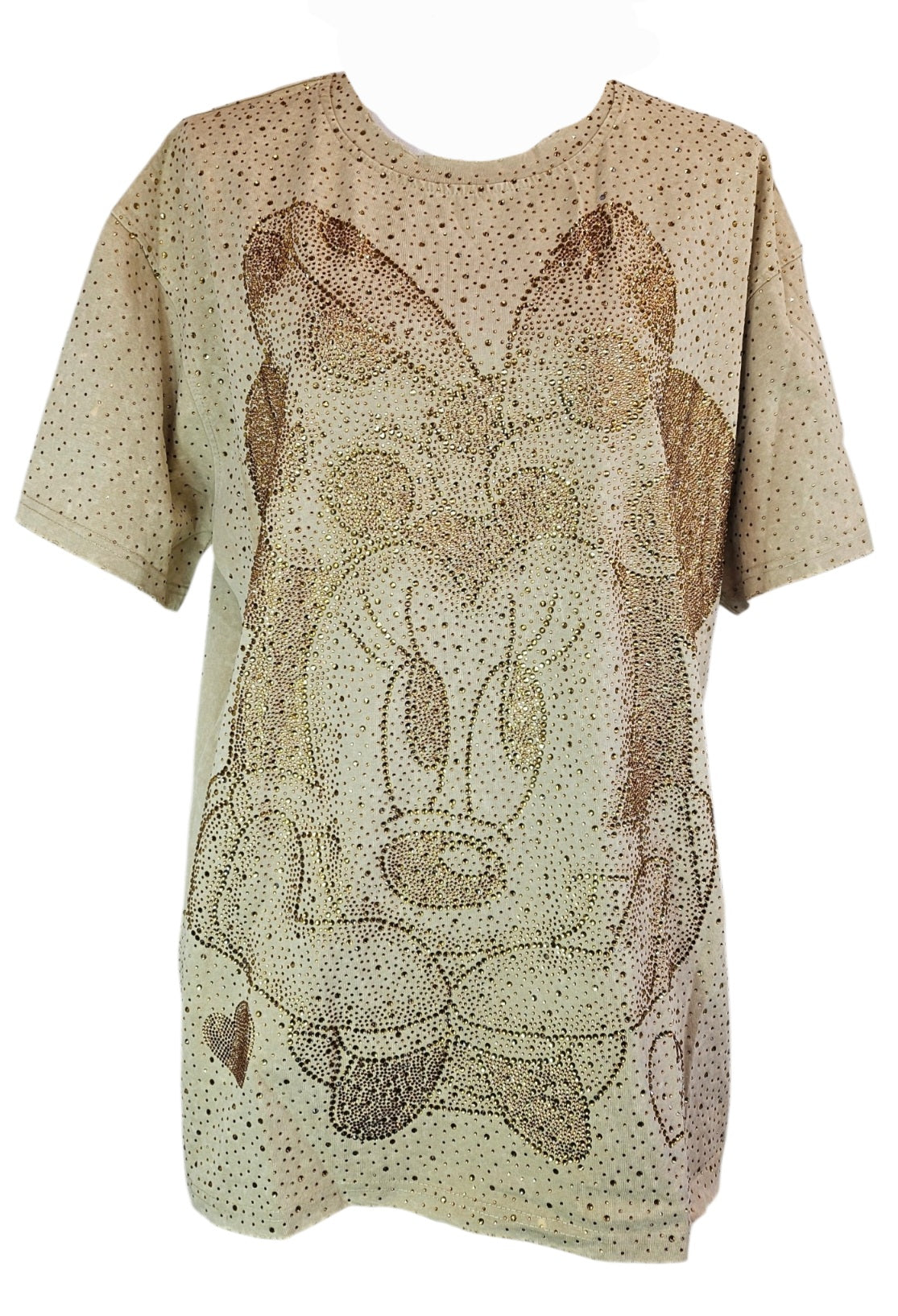 Tshirt beige "Bling bling Minnie", Gr. 38 bis 44 von ROSE
