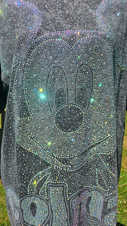 Tshirt schwarz "Bling bling Mickey", Gr. 38 bis 44 von ROSE