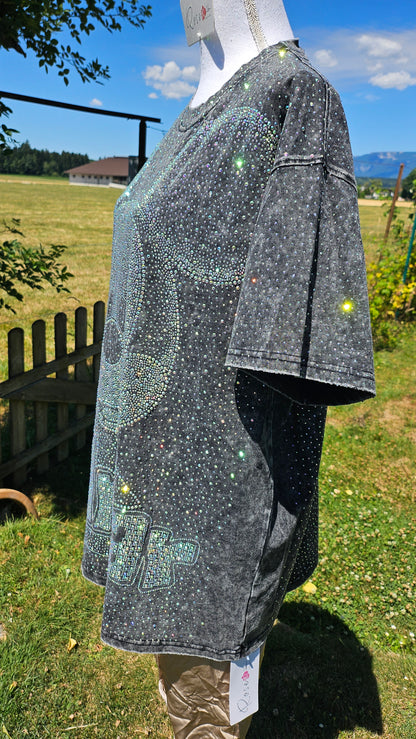 Tshirt schwarz "Bling bling Mickey", Gr. 38 bis 44 von ROSE