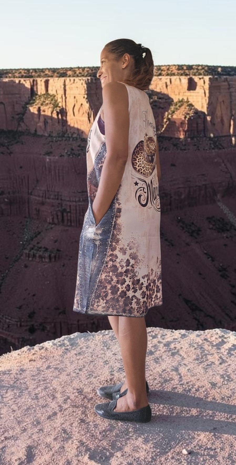 Trägerkleid kurz "Western", Gr. 38 - 42/44 von ROSE