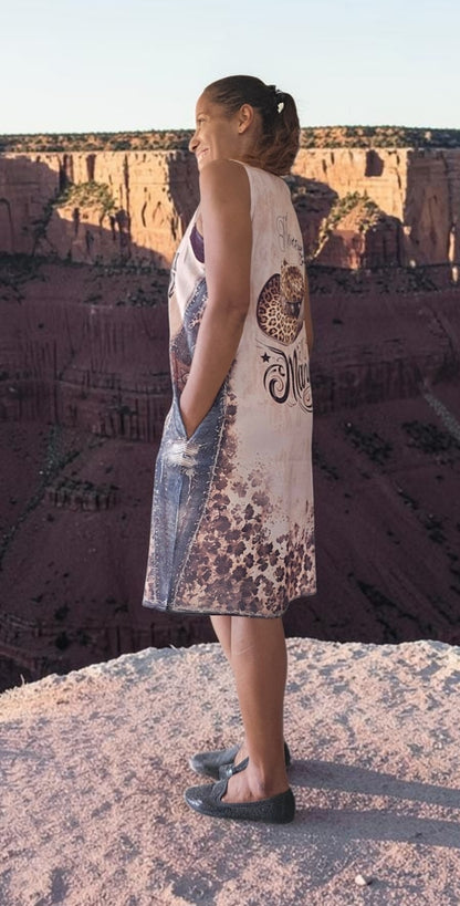 Trägerkleid kurz "Western", Gr. 38 - 42/44 von ROSE
