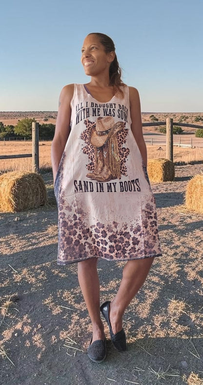 Trägerkleid kurz "Western", Gr. 38 - 42/44 von ROSE