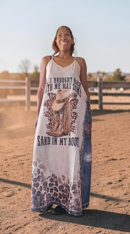 Trägerkleid lang "Western", Gr. 38 - 42/44 von ROSE