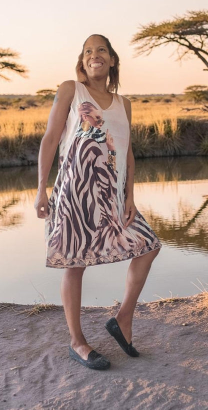 Trägerkleid kurz "Zebra Women", Gr. 38 - 42/44 von ROSE