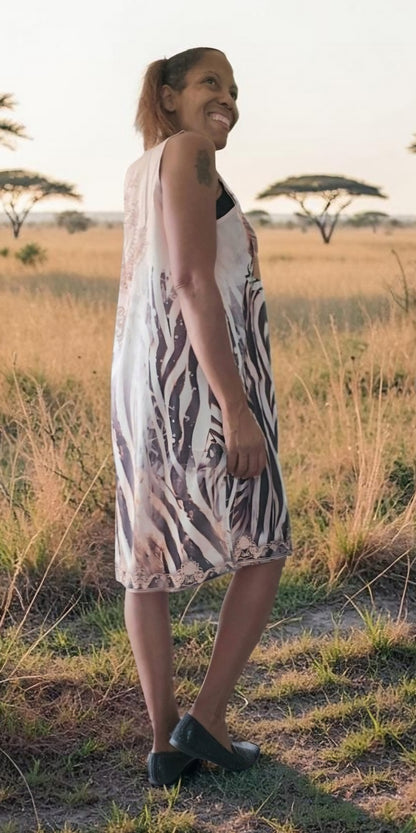 Trägerkleid kurz "Zebra Women", Gr. 38 - 42/44 von ROSE