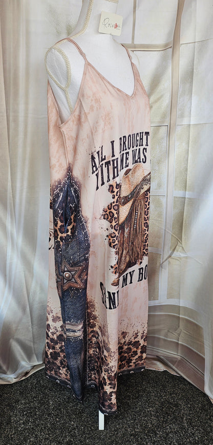 Trägerkleid lang "Western", Gr. 38 - 42/44 von ROSE