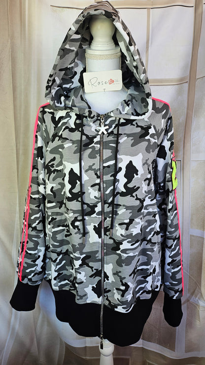 Sweatjacke "Zebra cool", Grösse onesize 38 bis 44/46 von ROSE