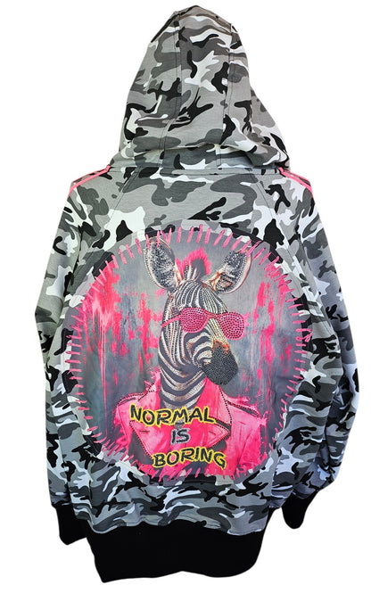 Sweatjacke "Zebra cool", Grösse onesize 38 bis 44/46 von ROSE
