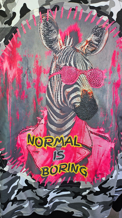 Sweatjacke "Zebra cool", Grösse onesize 38 bis 44/46 von ROSE