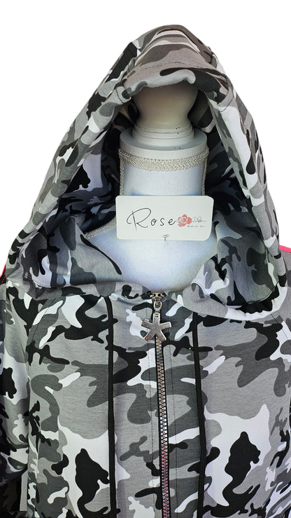 Sweatjacke "Zebra cool", Grösse onesize 38 bis 44/46 von ROSE