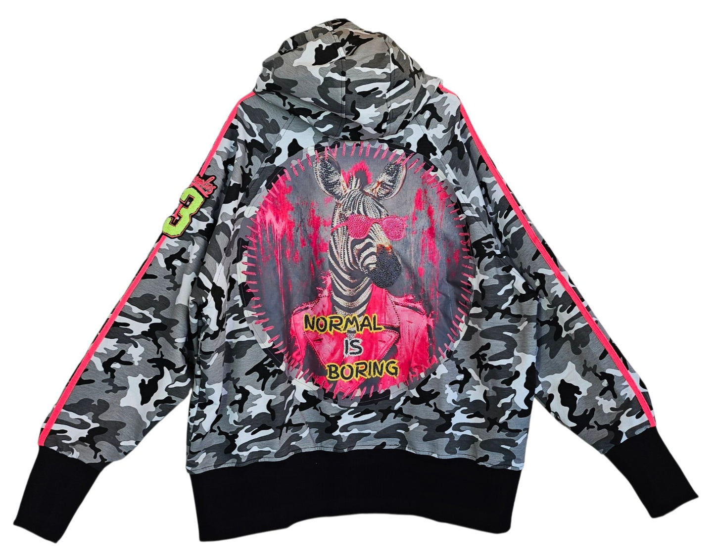 Sweatjacke "Zebra cool", Grösse onesize 38 bis 44/46 von ROSE
