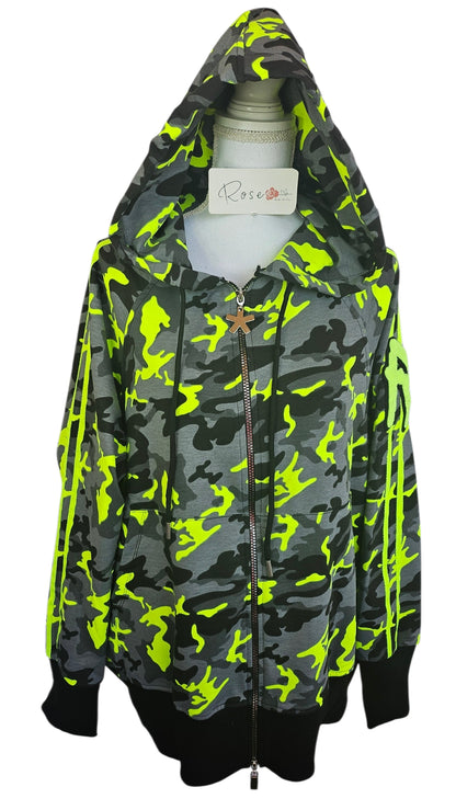 Sweatjacke "Sleepy Zebra", Grösse onesize 38 bis 44/46 von ROSE