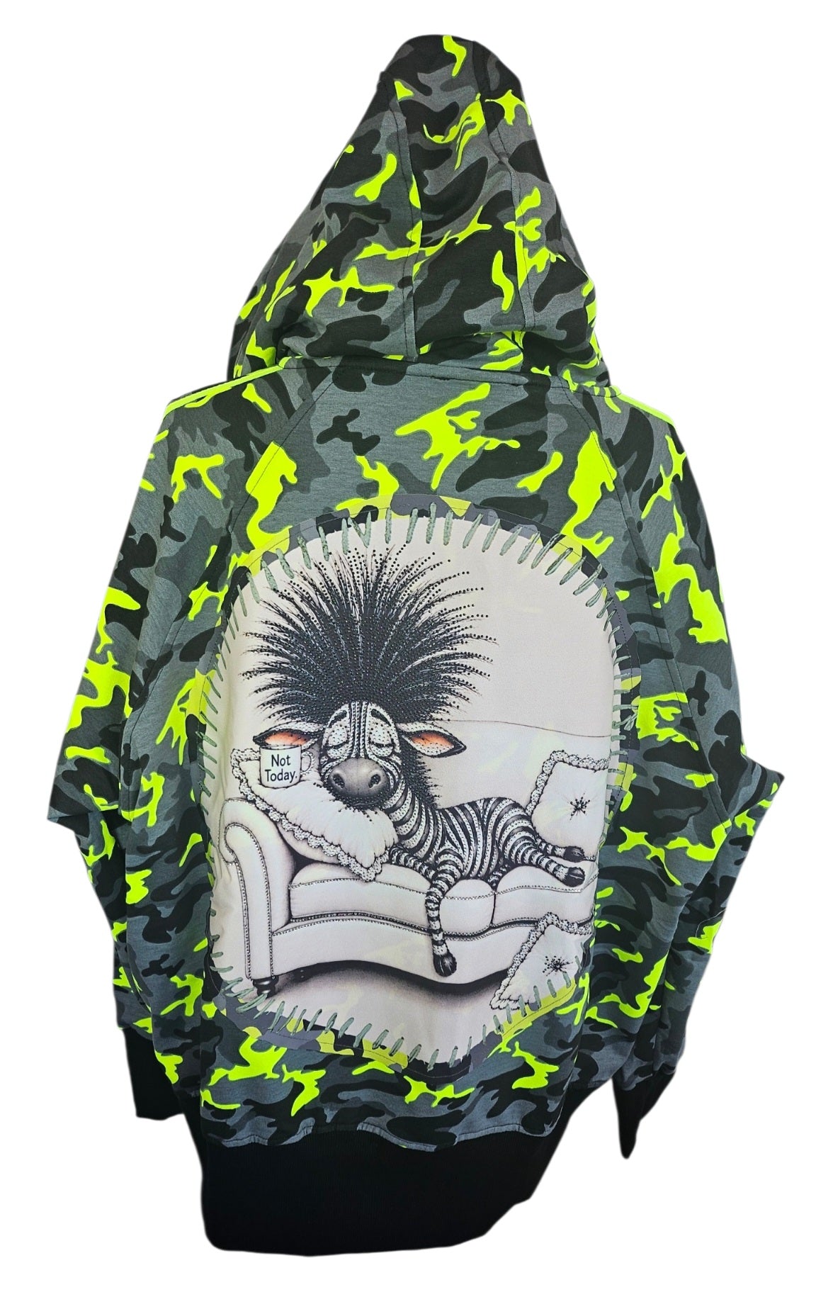 Sweatjacke "Sleepy Zebra", Grösse onesize 38 bis 44/46 von ROSE