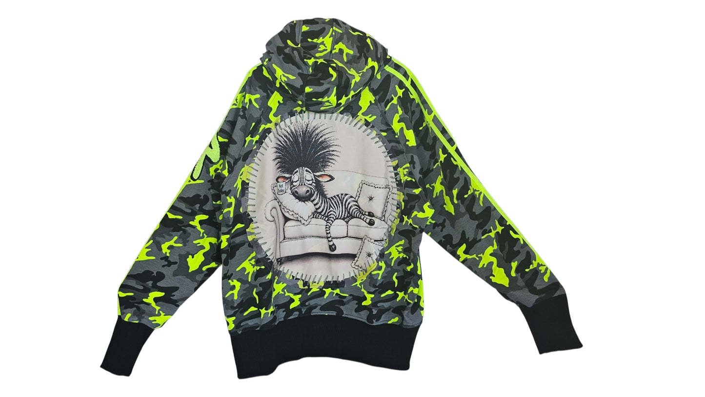 Sweatjacke "Sleepy Zebra", Grösse onesize 38 bis 44/46 von ROSE