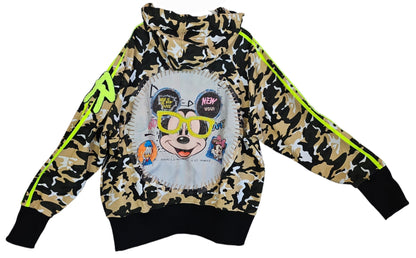 Sweatjacke "Mickey", Grösse onesize 38 bis 44/46 von ROSE