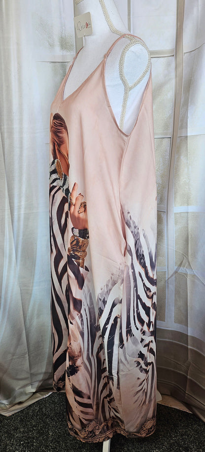 Trägerkleid lang "Zebra Woman", Gr. 38 - 42/44 von ROSE