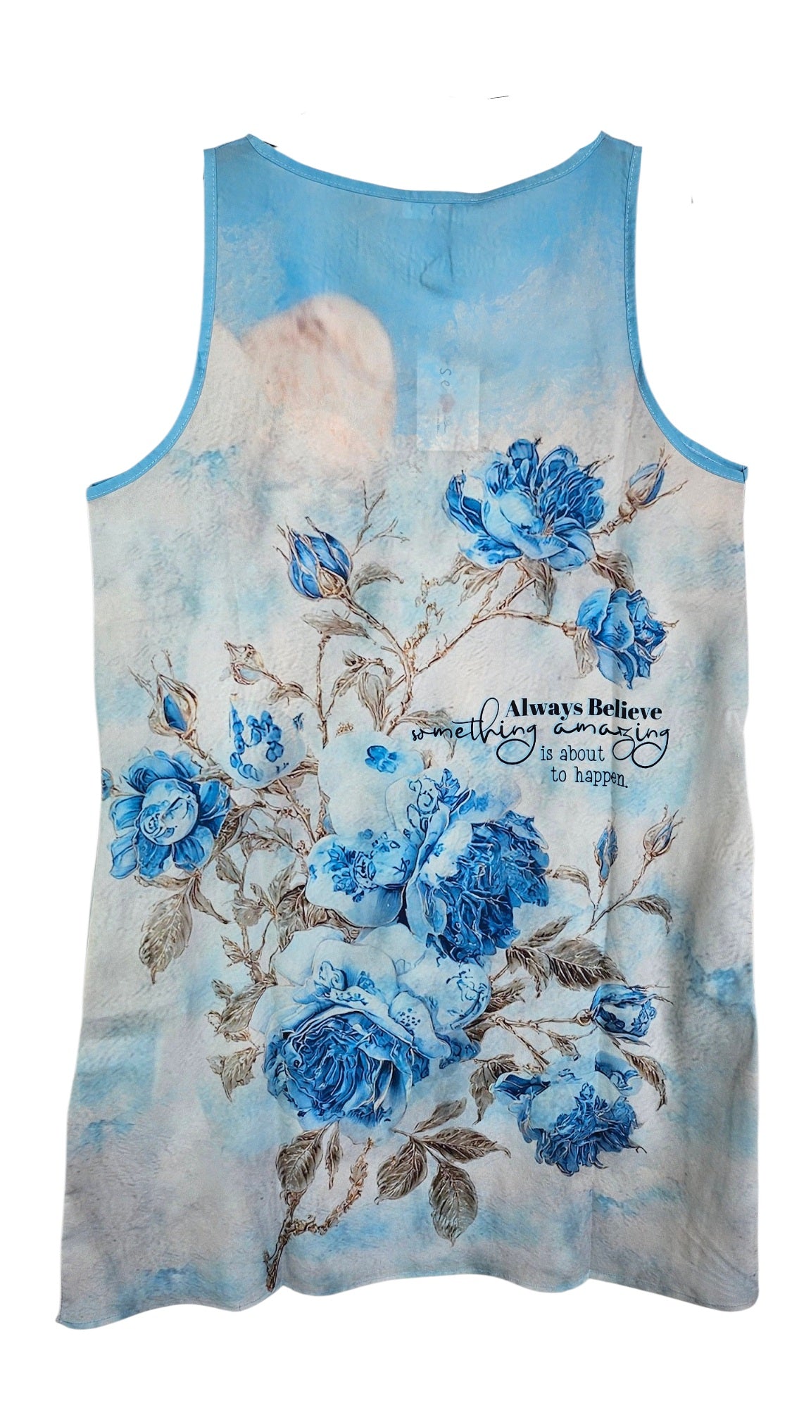 Trägerkleid kurz "Blue flowers", Gr. 38 - 42/44 von ROSE