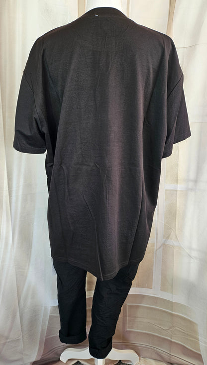 Tshirt schwarz "Minnie bling bling", Grösse onesize, 38 bis 44 von ROSE