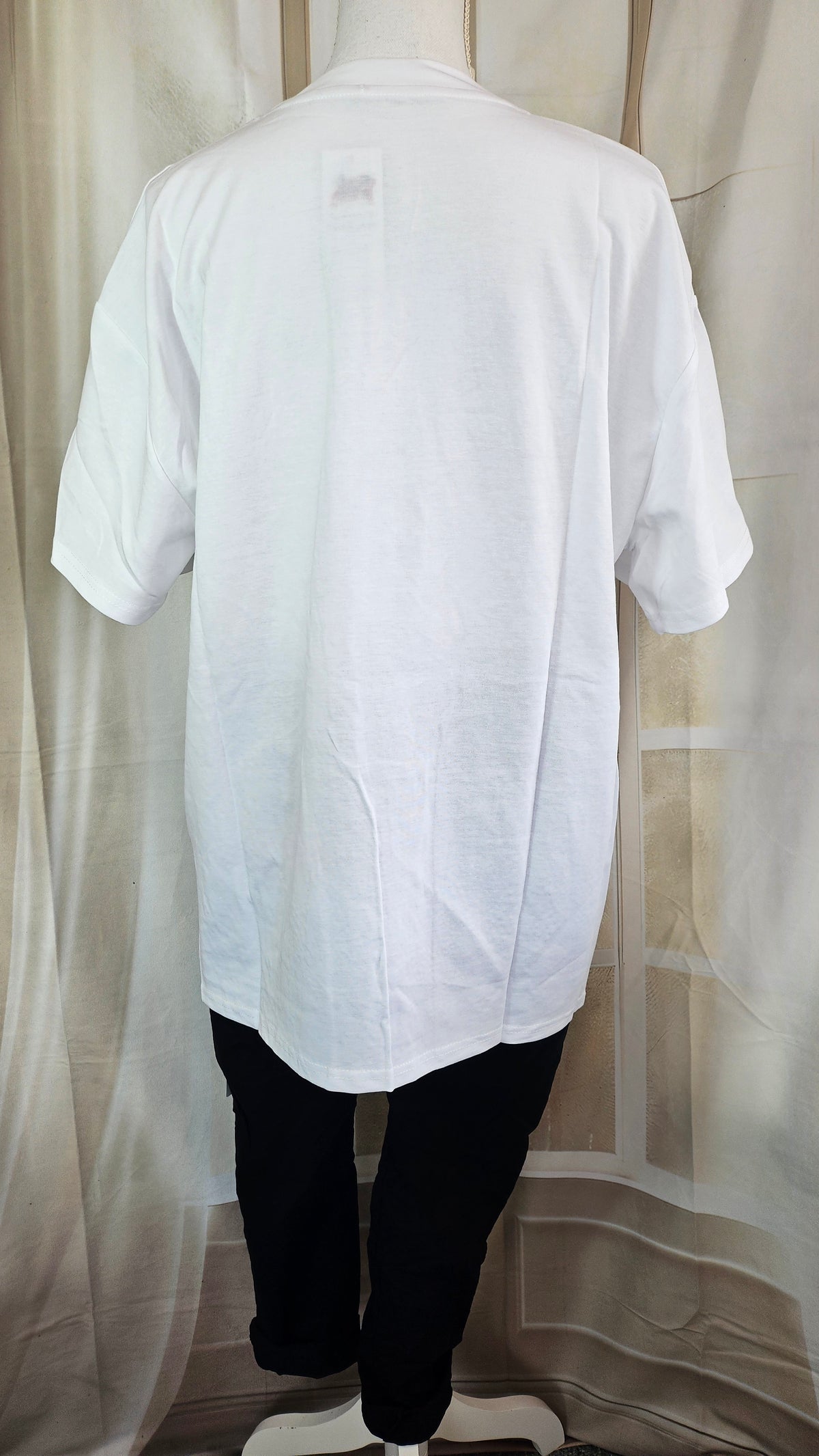 Tshirt weiss "Minnie bling bling", Grösse onesize, 38 bis 44 von ROSE