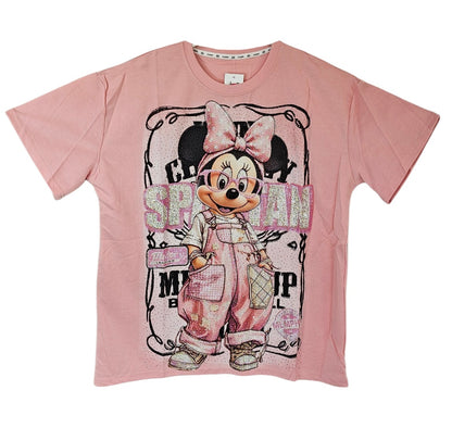 Tshirt rosa "Minnie bling bling", Grösse onesize, 38 bis 44 von ROSE