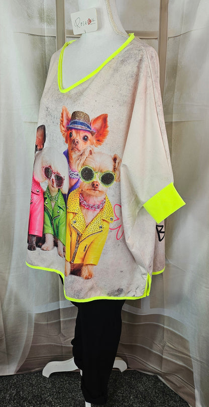 Tshirt XXL "Dogs", Gr. 44 bis 50 von ROSE