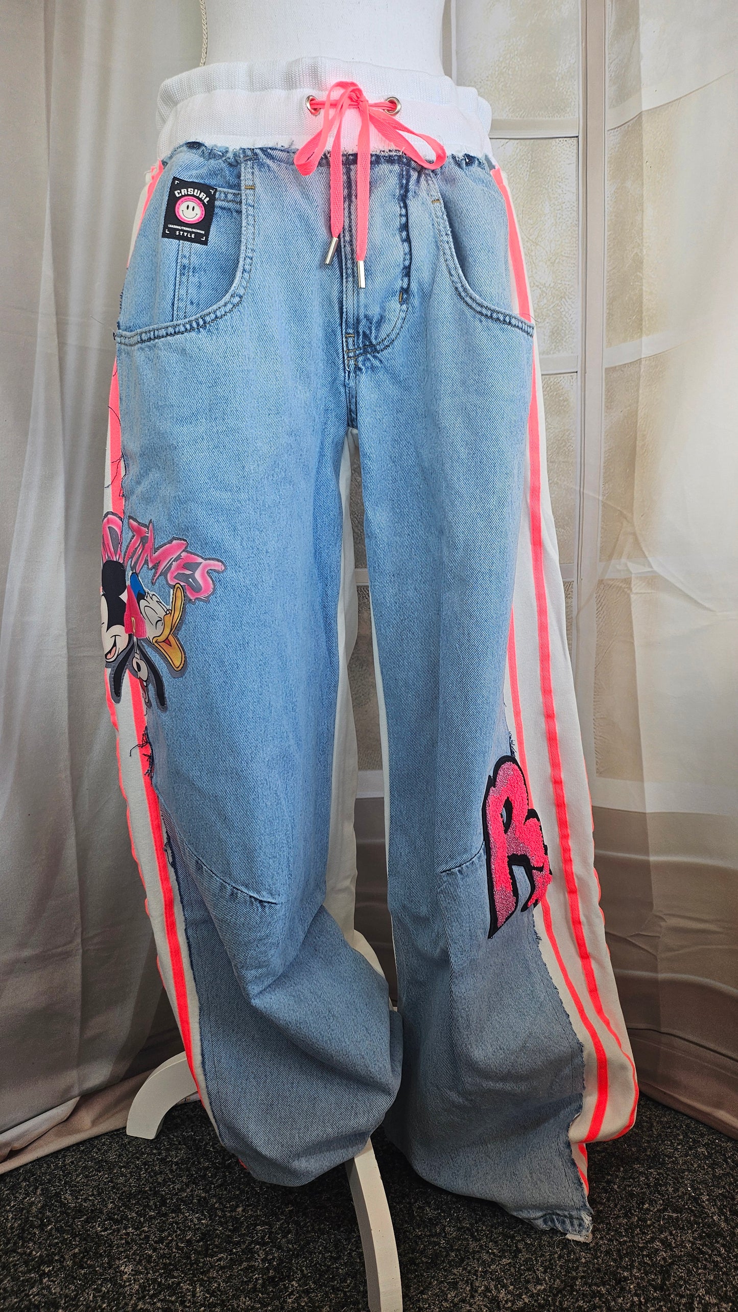 Lange Stoffhose "Mickey", Grösse onesize (38 - 42/44) von ROSE