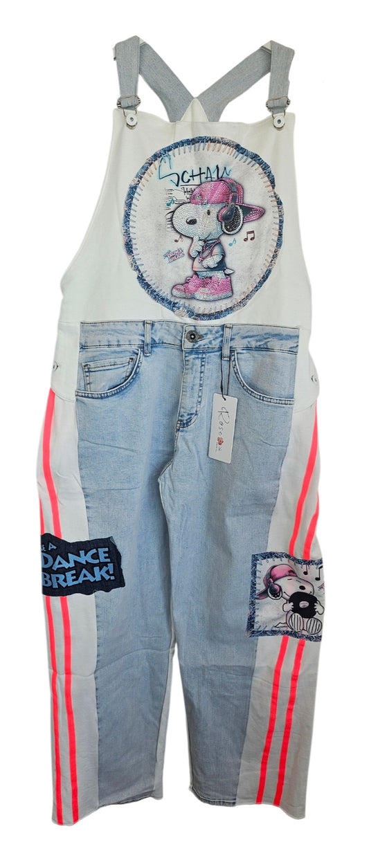 Latzhose "Snoopy", Grösse onesize (38 - 42/44) von ROSE