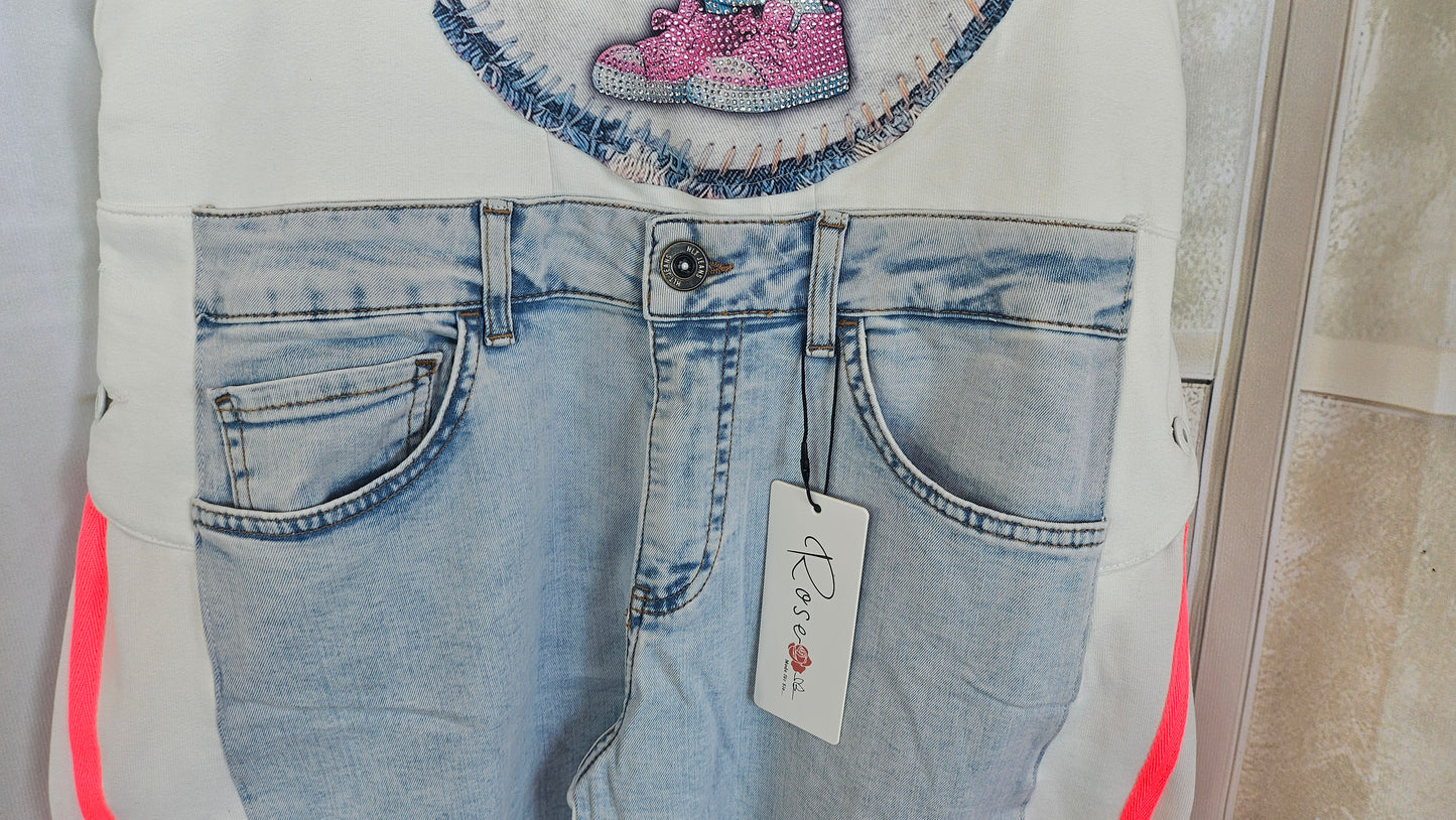 Latzhose "Snoopy", Grösse onesize (38 - 42/44) von ROSE