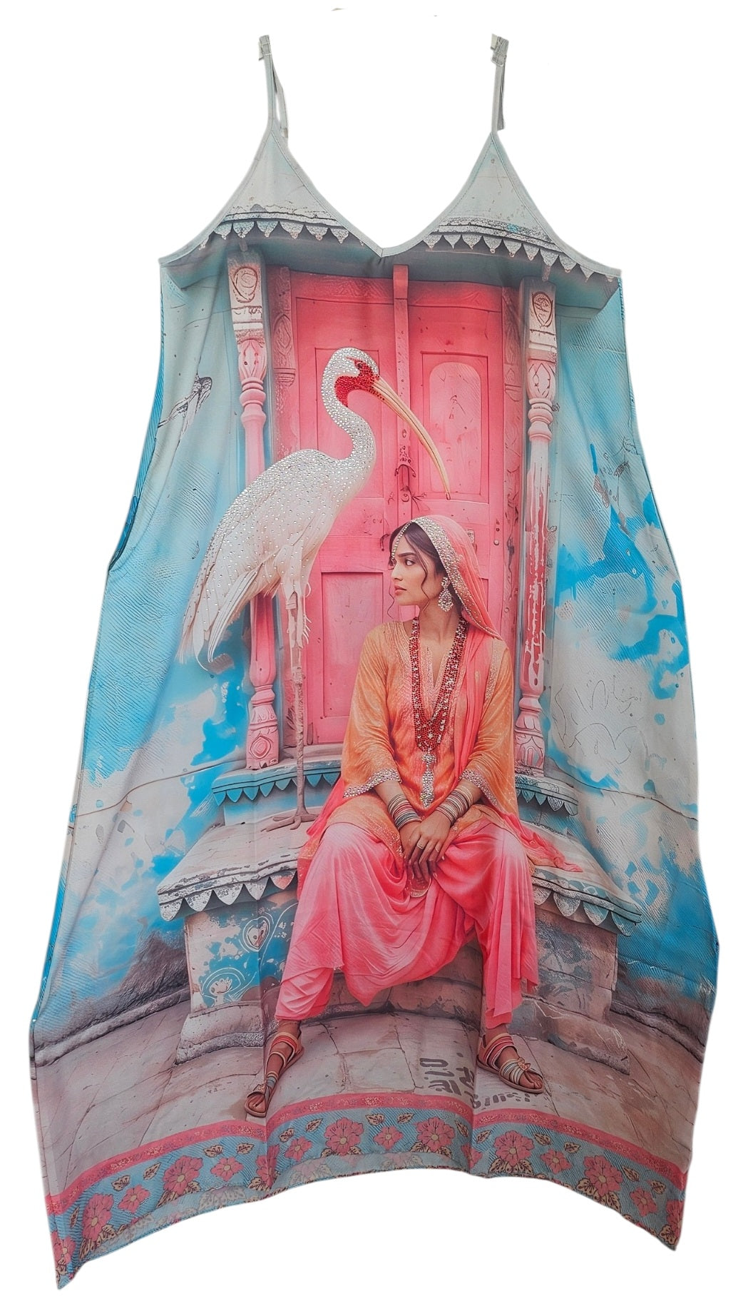 Trägerkleid lang "Women & bird", Gr. 38 - 42/44 von ROSE