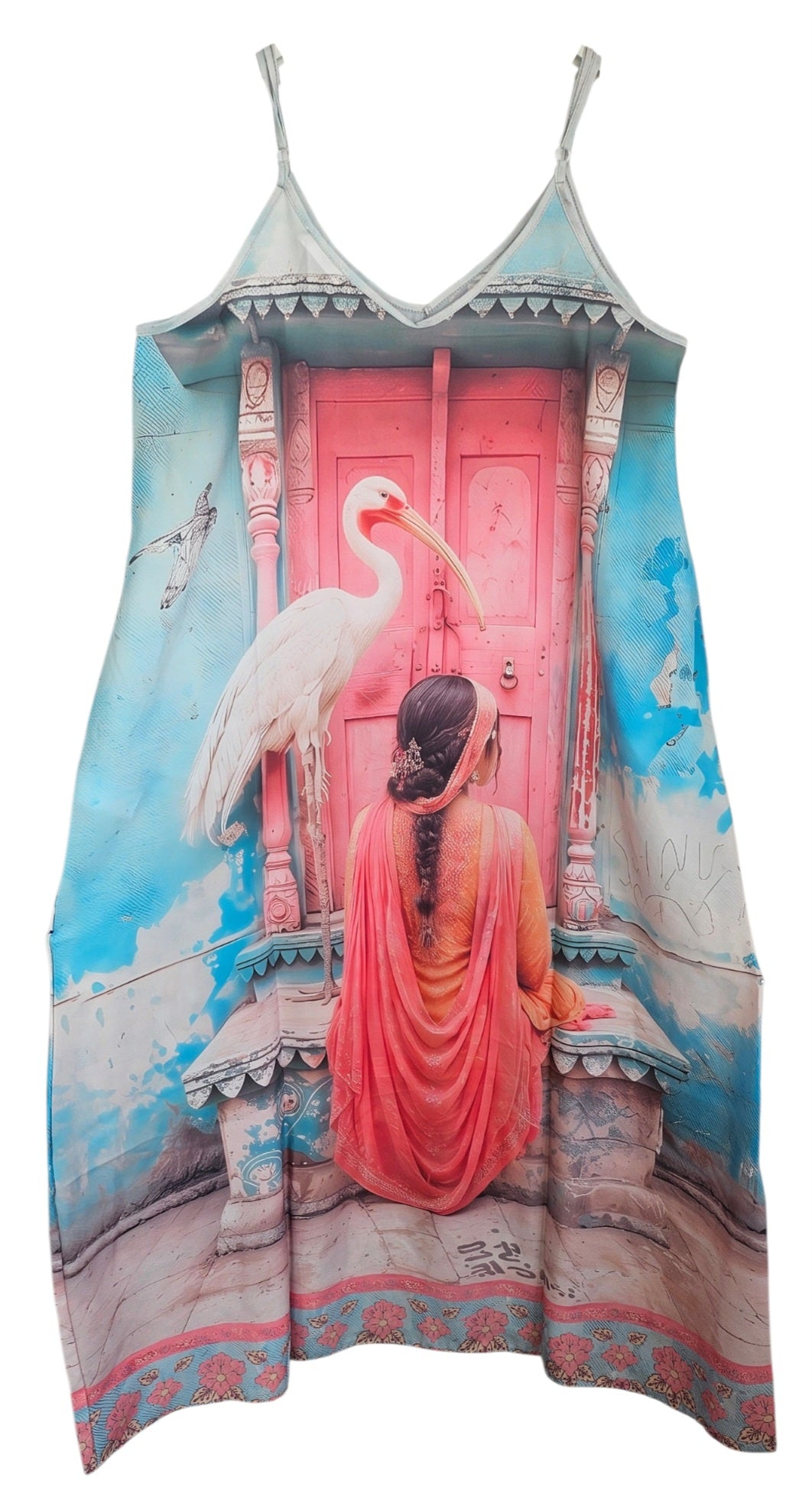 Trägerkleid lang "Women & bird", Gr. 38 - 42/44 von ROSE