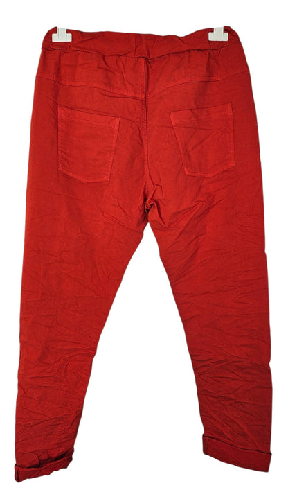 Stretchhose matt, rot, onesize 38 bis 42/44 von ISSIMA