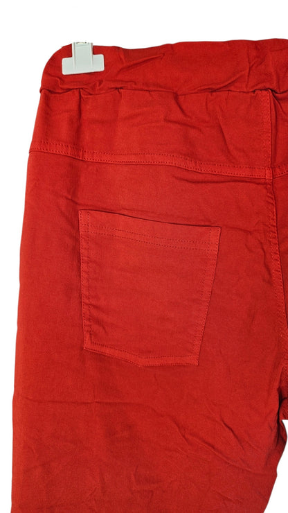 Stretchhose matt, rot, onesize 38 bis 42/44 von ISSIMA