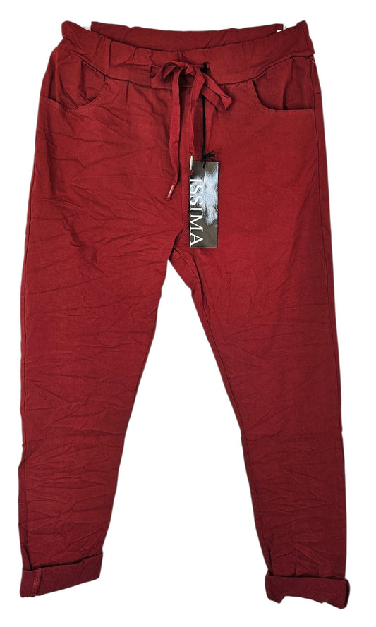 Stretchhose matt, indianred, onesize 38 bis 42/44 von ISSIMA