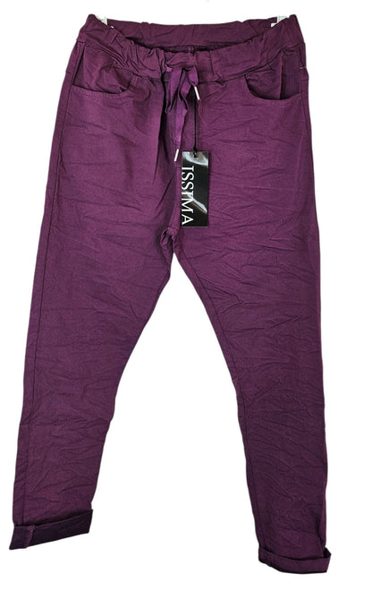 Stretchhose matt, amethyst, onesize 38 bis 42/44 von ISSIMA