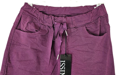 Stretchhose matt, amethyst, onesize 38 bis 42/44 von ISSIMA