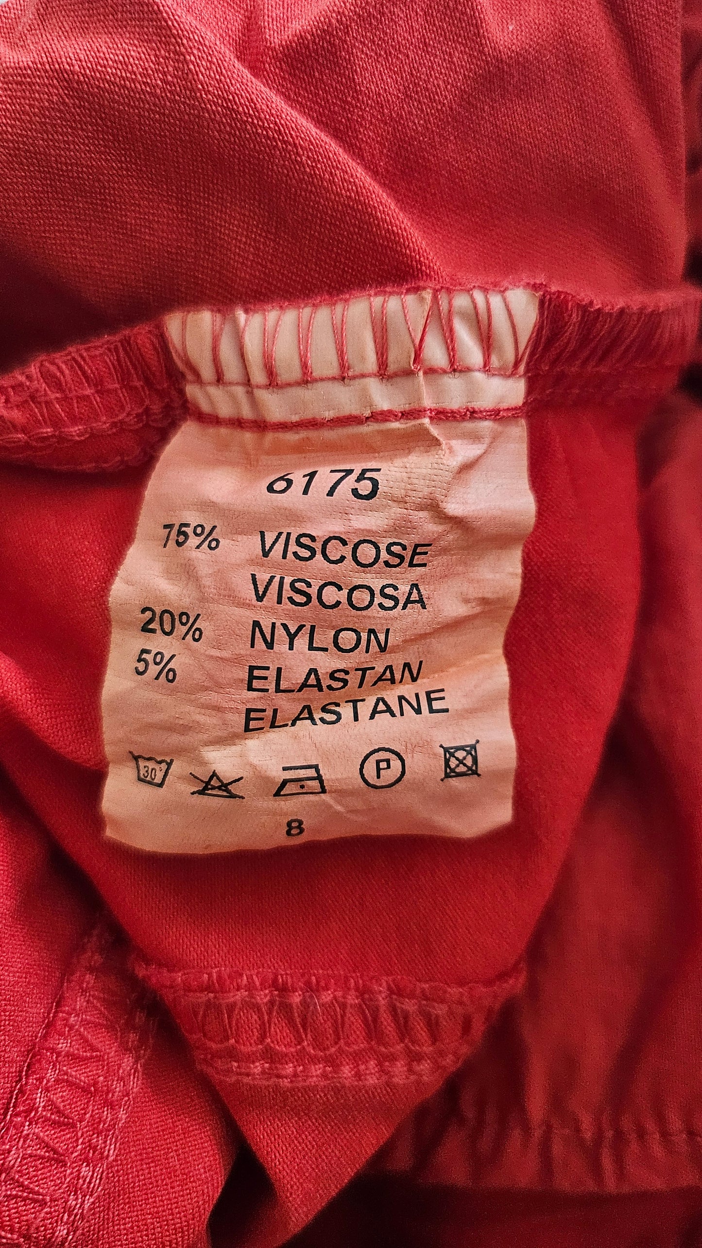 Stretchhose matt, rot, onesize 38 bis 42/44 von ISSIMA
